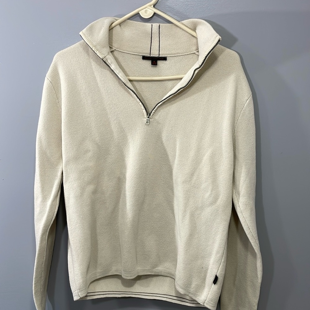 Banana Republic Sweater Size Medium Zip Mock -neck Long Sleeve Pre-owned